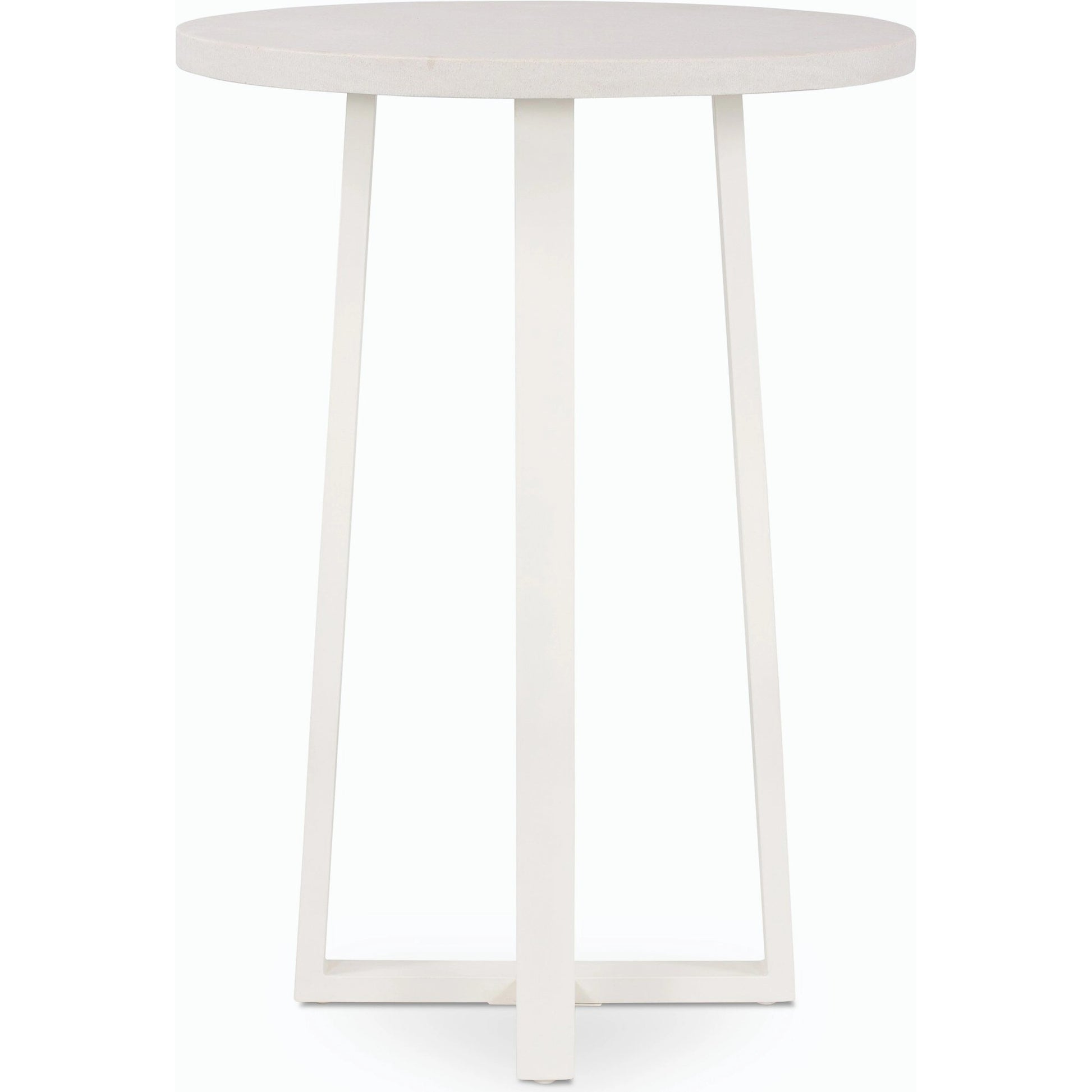 Cyrus Outdoor Bar Table by Four Hands in black and grey. Made from lavastone composite, iron in a modern style.