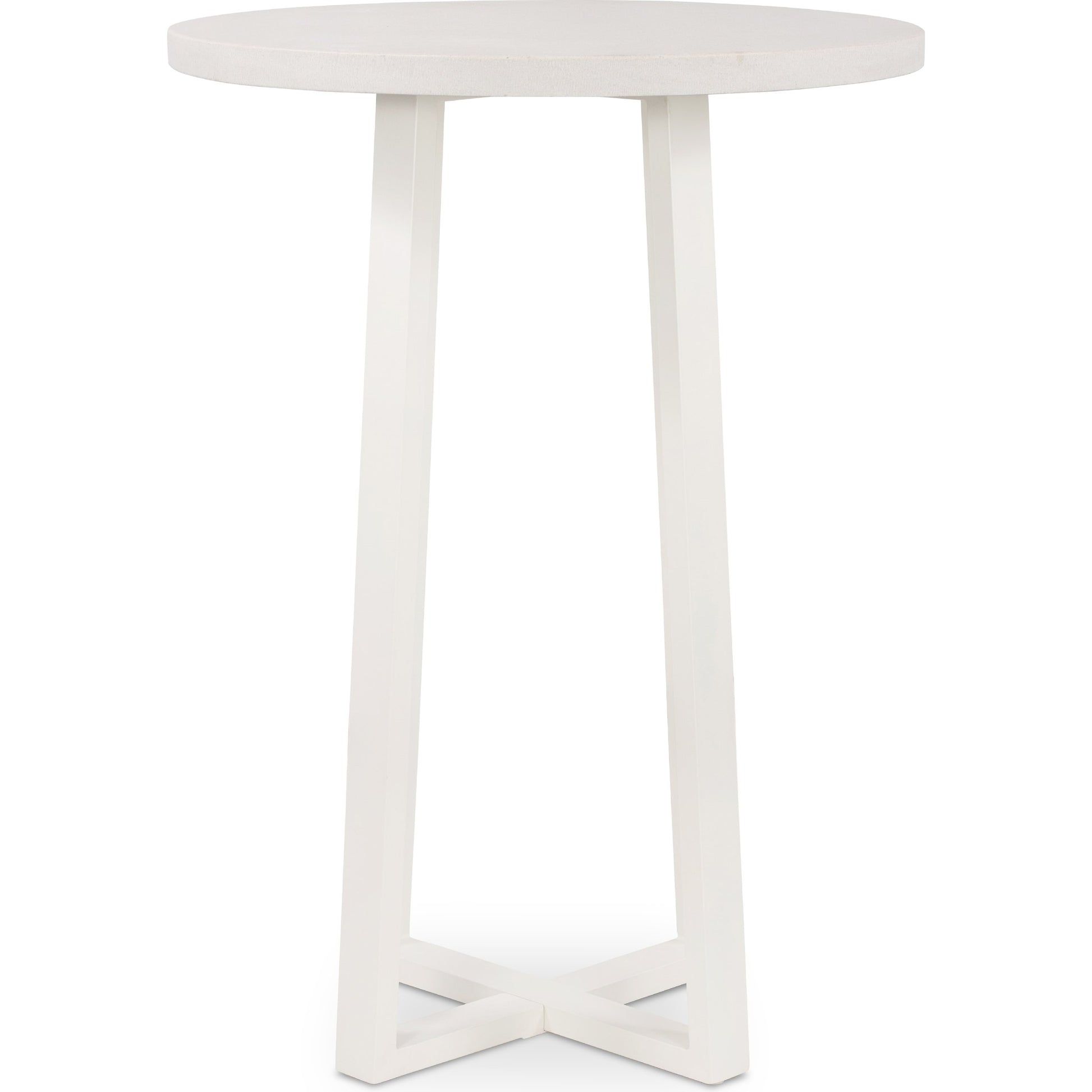 Cyrus Outdoor Bar Table by Four Hands in black and grey. Made from lavastone composite, iron in a modern style.