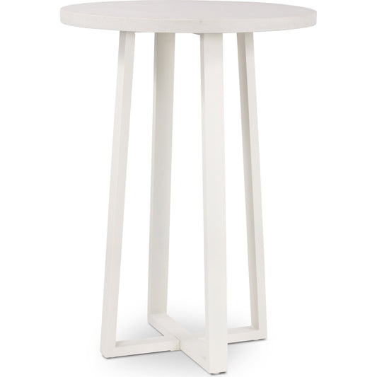 Cyrus Outdoor Bar Table by Four Hands. Made from lavastone composite, iron in a modern style.