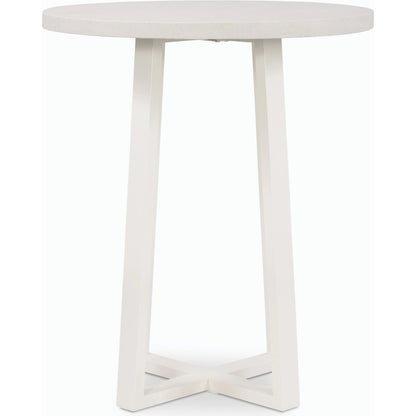 Cyrus Outdoor Counter Table by Four Hands in black, light grey and black, light gray. Made from lavastone composite, iron in a modern style.