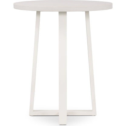 Cyrus Outdoor Counter Table by Four Hands in black, light grey and black, light gray. Made from lavastone composite, iron in a modern style.