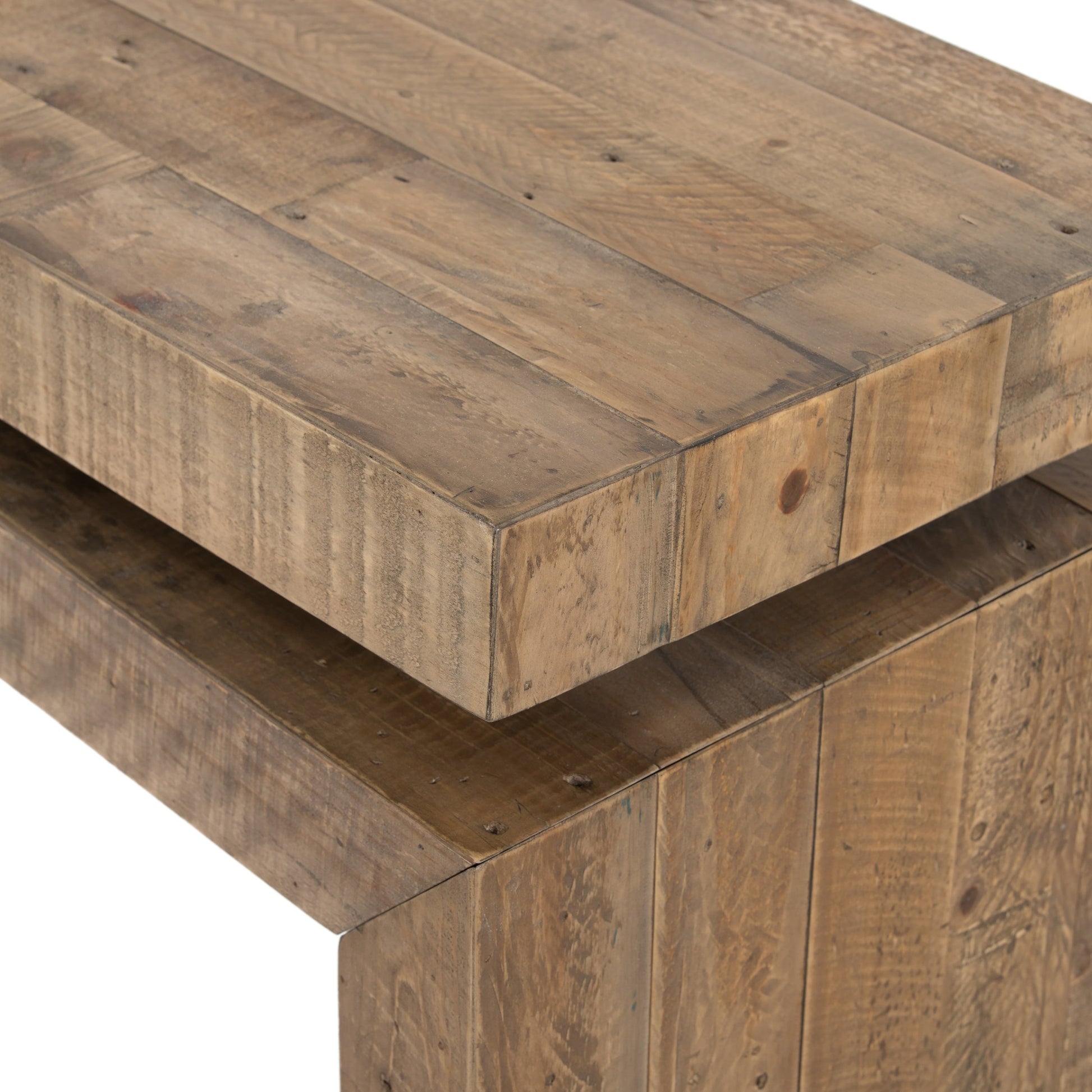 Matthes Reclaimed Pine Console Table by Four Hands. Made from solid reclaimed pine in a rustic style.