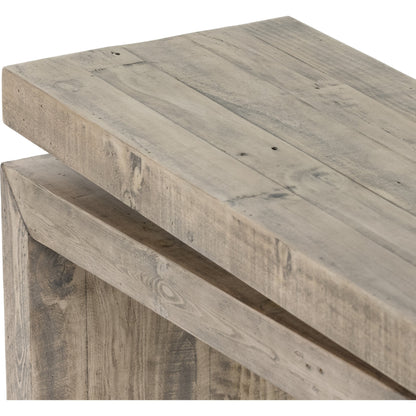 Matthes Reclaimed Pine Console Table by Four Hands. Made from solid reclaimed pine in a rustic style.