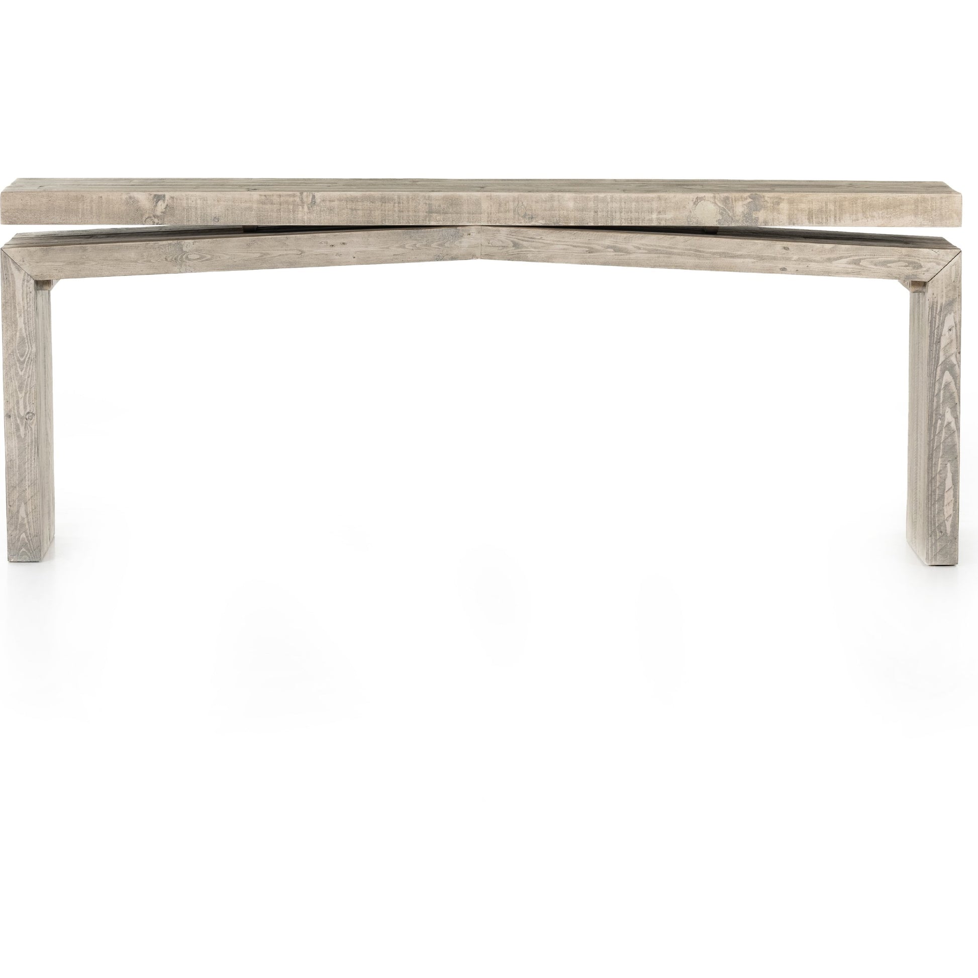 Matthes Reclaimed Pine Console Table by Four Hands. Made from solid reclaimed pine in a rustic style.