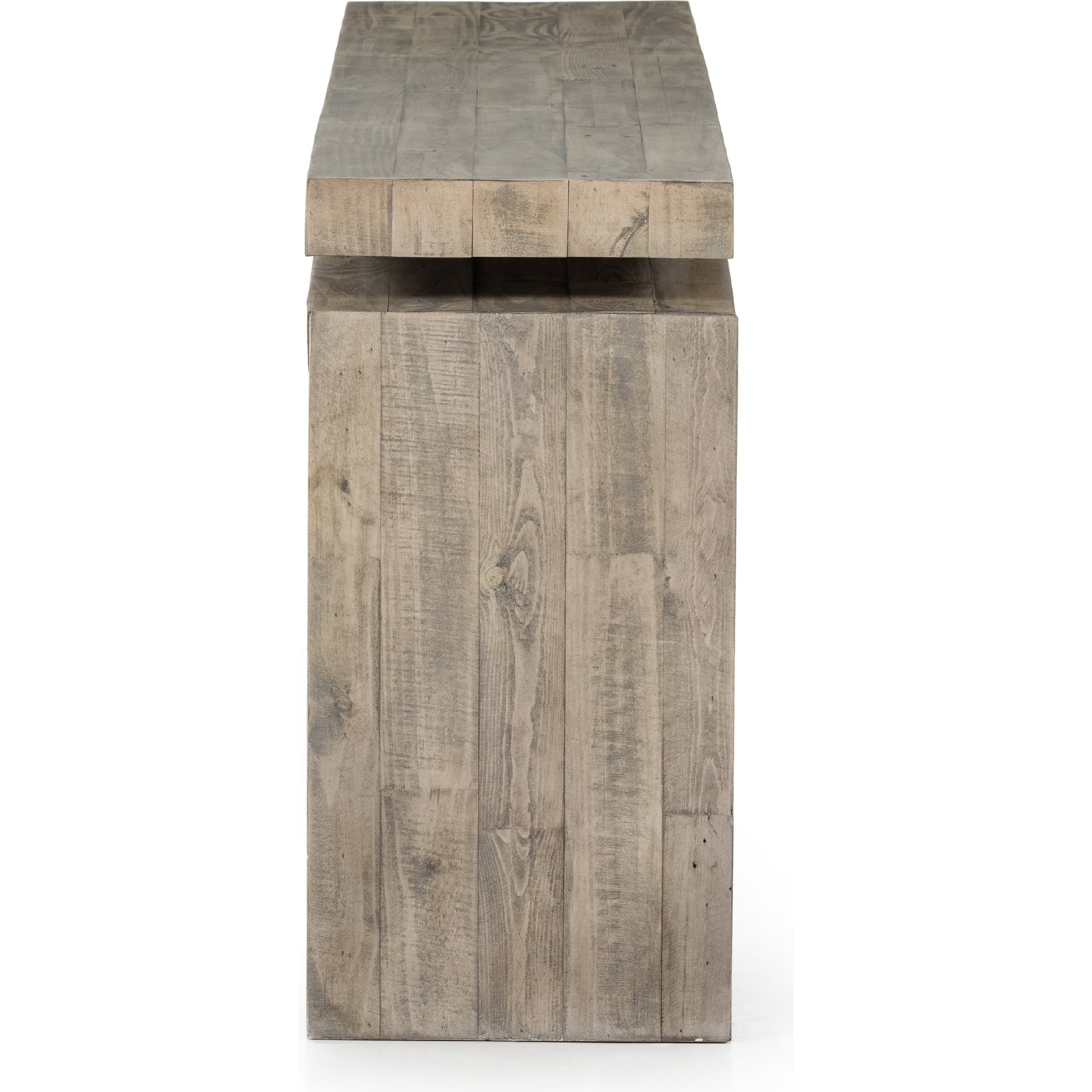 Matthes Reclaimed Pine Console Table by Four Hands. Made from solid reclaimed pine in a rustic style.