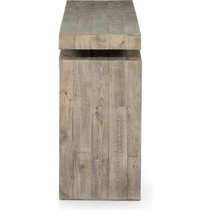 Matthes Reclaimed Pine Console Table by Four Hands. Made from solid reclaimed pine in a rustic style.