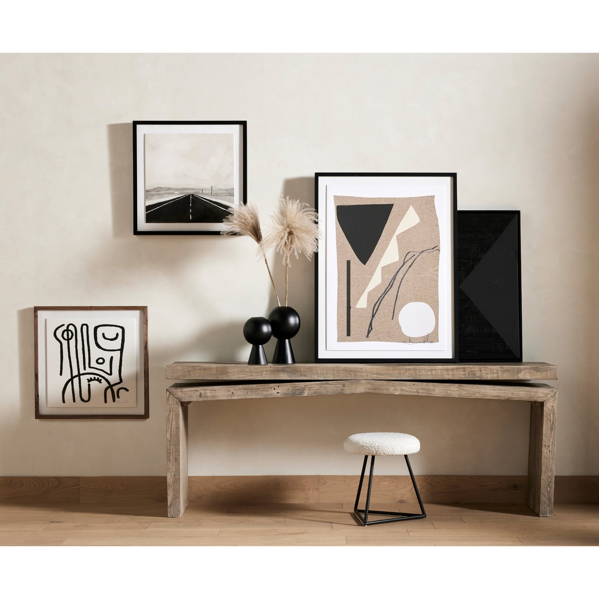 Matthes Reclaimed Pine Console Table by Four Hands. Made from solid reclaimed pine in a rustic style.