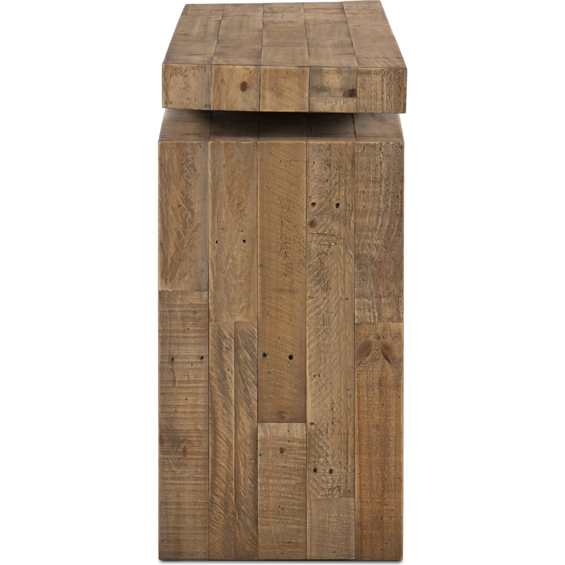 Matthes Reclaimed Pine Console Table by Four Hands. Made from solid reclaimed pine in a rustic style.