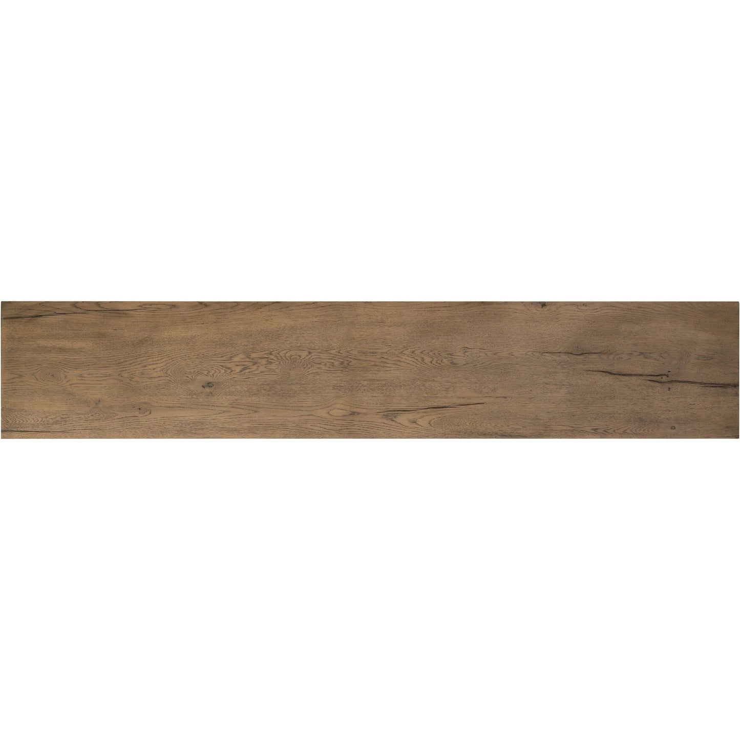014 SI-2137506 | Closeup | Matthes Oak Console Table by Four Hands. Made from thick oak veneer, oak plywood in a modern style.