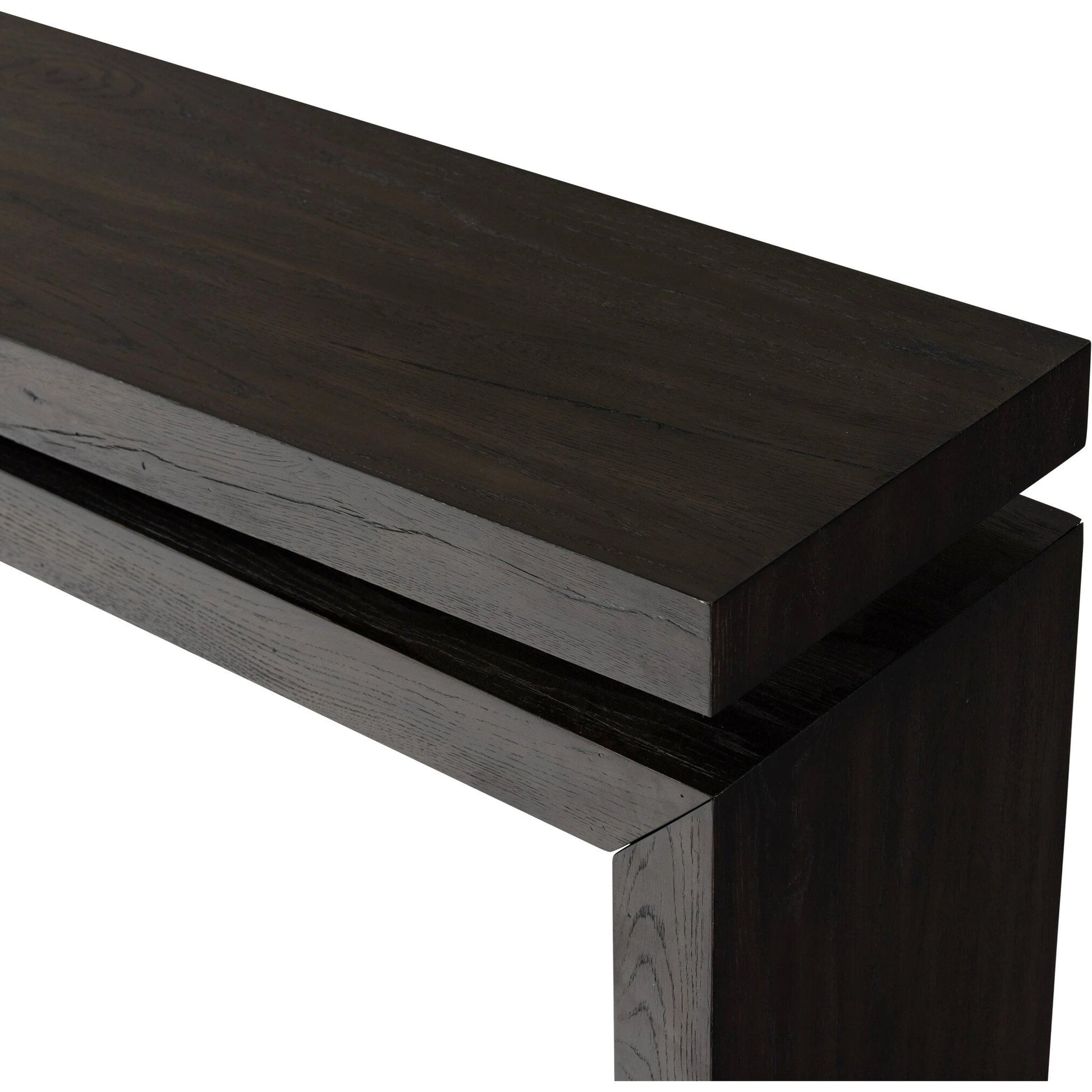 Matthes Oak Console Table by Four Hands. Made from thick oak veneer, oak plywood in a modern style.