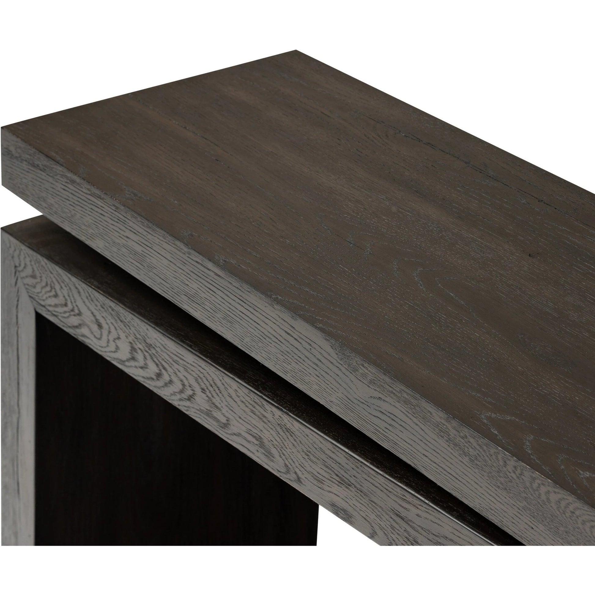 Matthes Oak Console Table by Four Hands. Made from thick oak veneer, oak plywood in a modern style.