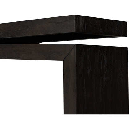 Matthes Oak Console Table by Four Hands. Made from thick oak veneer, oak plywood in a modern style.