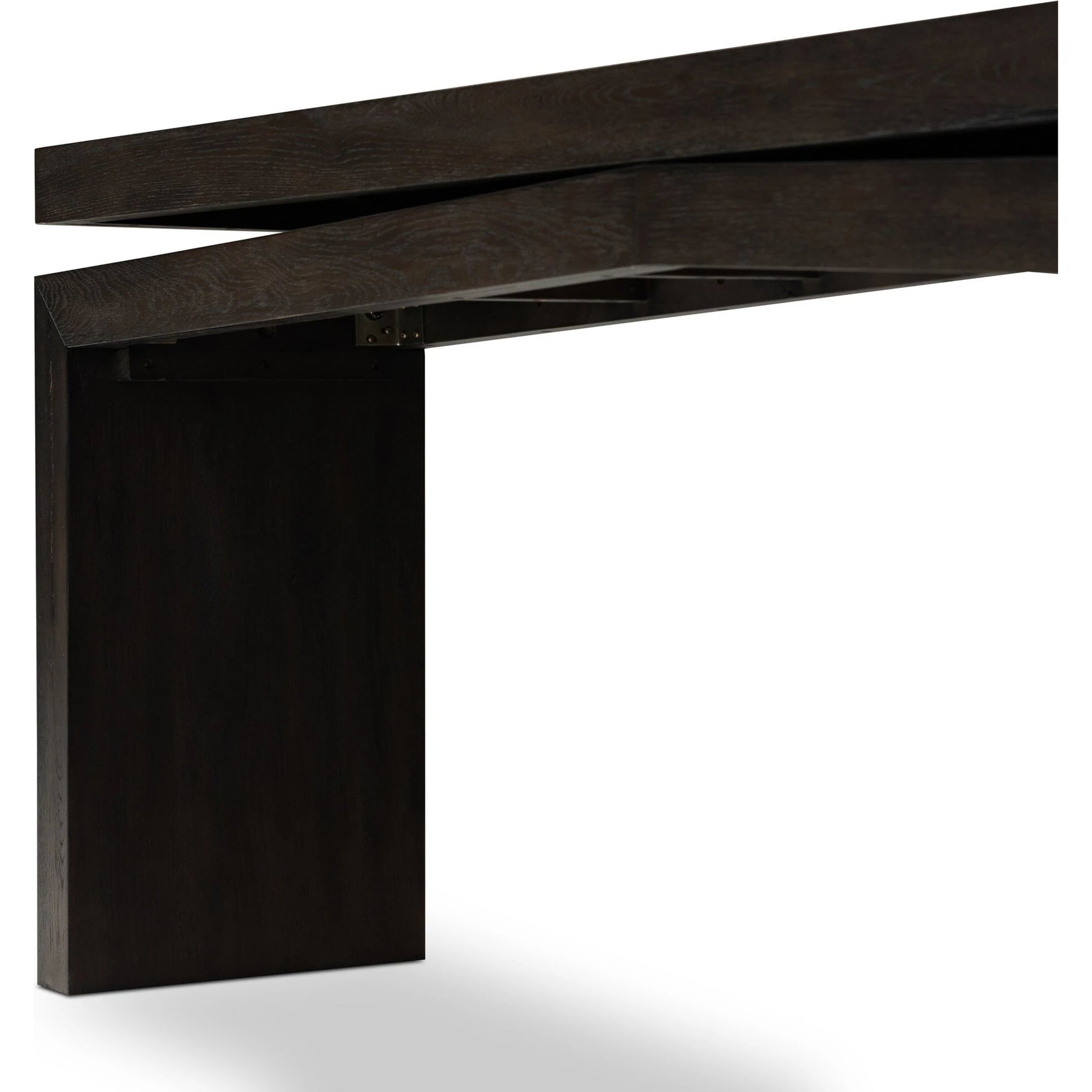 Matthes Oak Console Table by Four Hands. Made from thick oak veneer, oak plywood in a modern style.