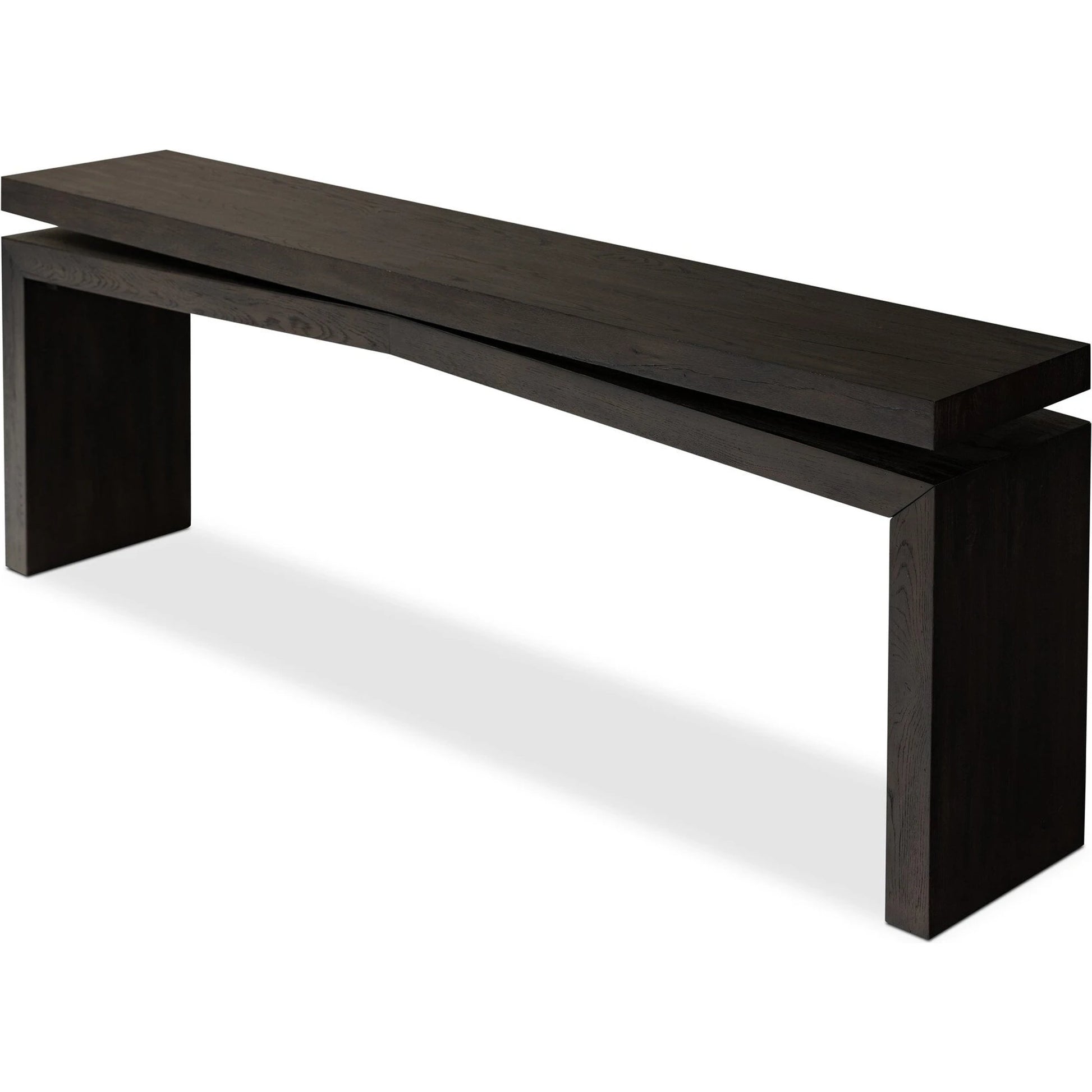 Matthes Oak Console Table by Four Hands. Made from thick oak veneer, oak plywood in a modern style.