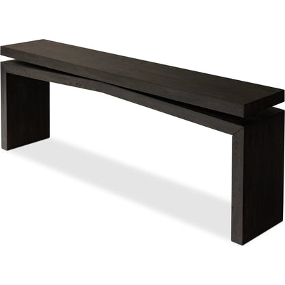 Matthes Oak Console Table by Four Hands. Made from thick oak veneer, oak plywood in a modern style.