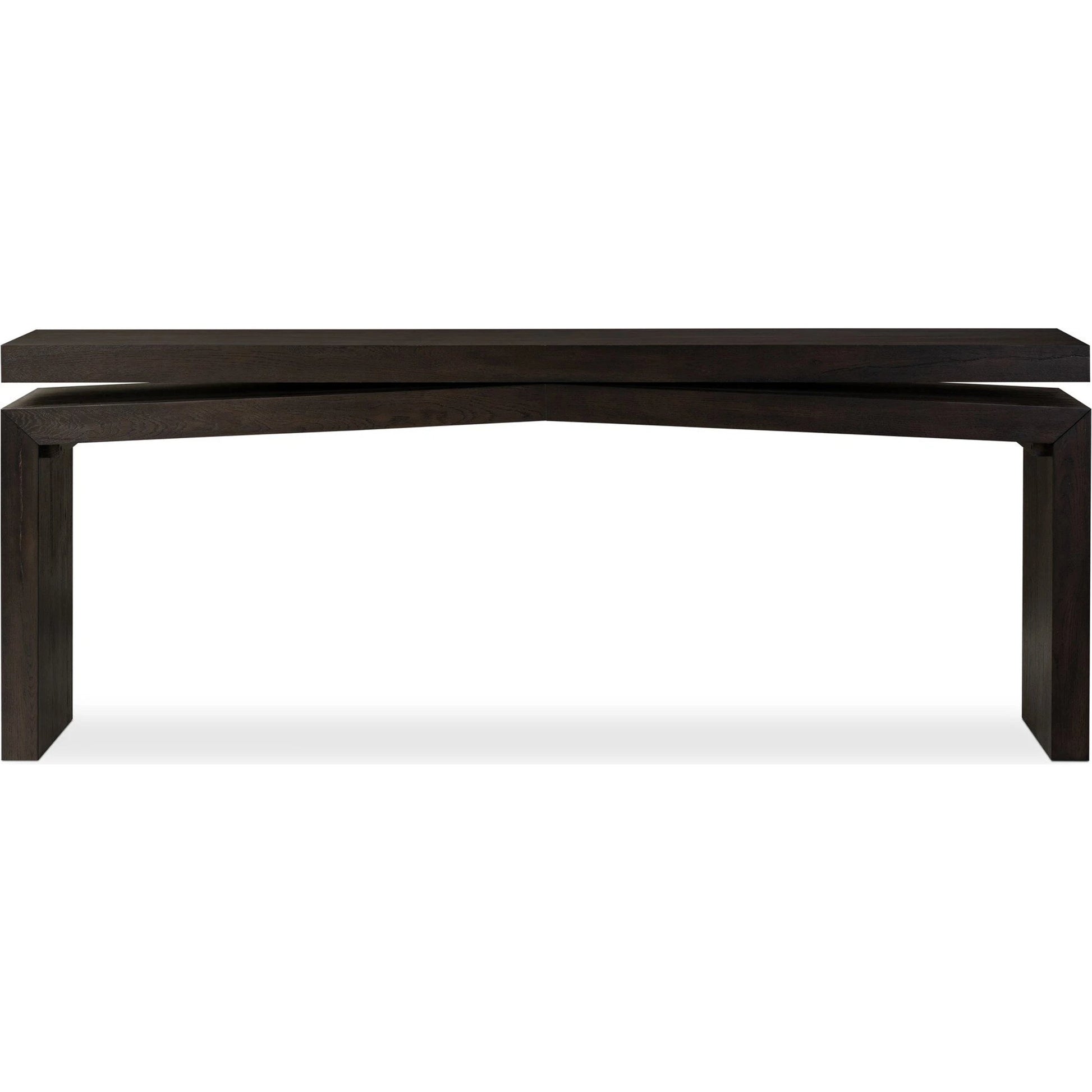 Matthes Oak Console Table by Four Hands. Made from thick oak veneer, oak plywood in a modern style.