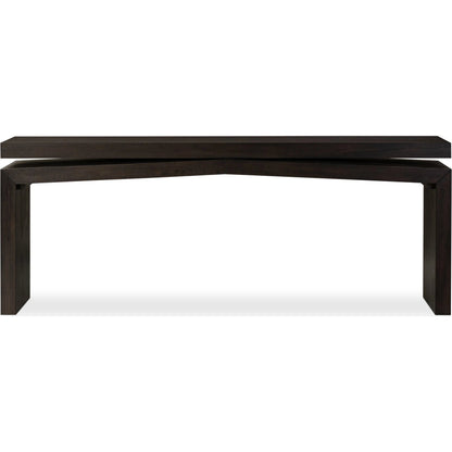 Matthes Oak Console Table by Four Hands. Made from thick oak veneer, oak plywood in a modern style.