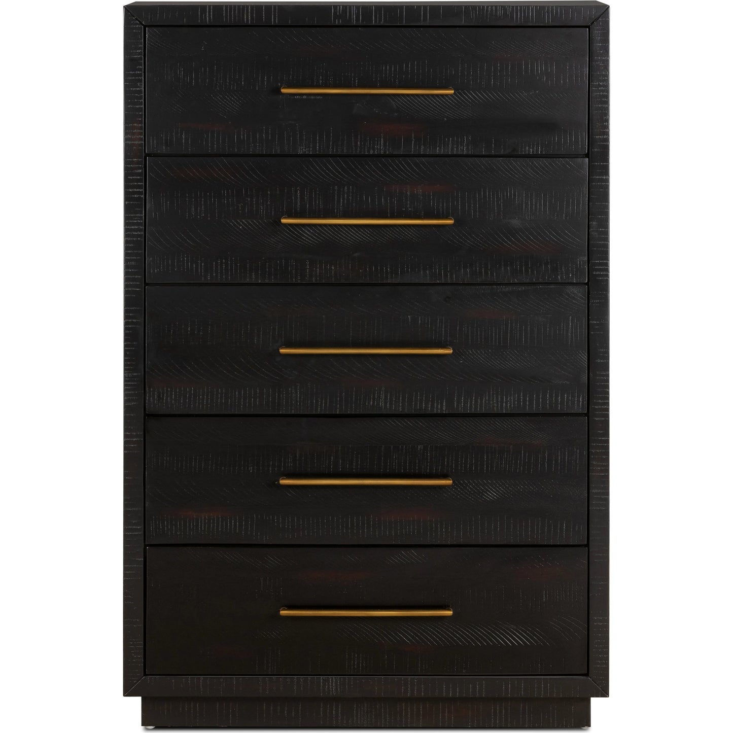 002 SI-2093919 | Additional Silo | Suki Tall Boy by Four Hands in burnished black. Made from resawn mixed wood, mixed wood solid in a modern style.