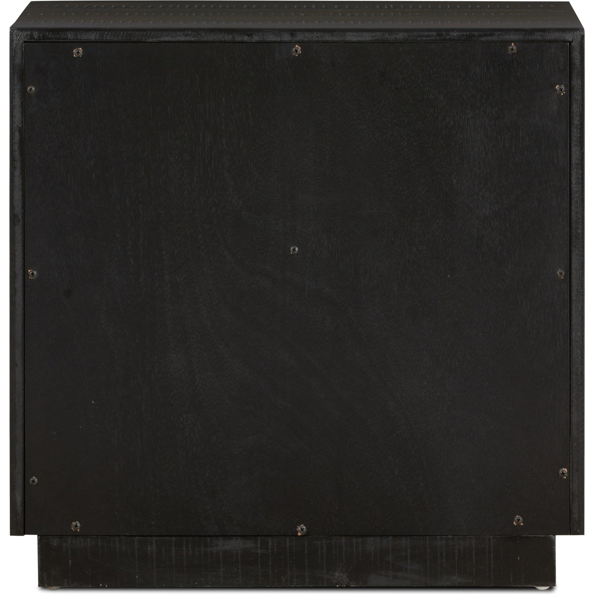 Suki Nightstand by Four Hands in burnished black, brass (alexa hardware) and burnished black. Made from resawn mixed wood in a modern style.