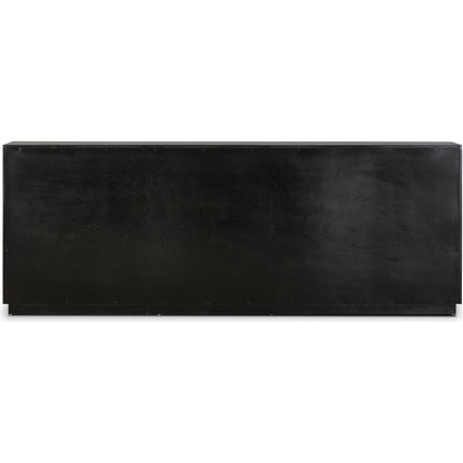 Suki 9 Drawer Dresser by Four Hands in burnished black. Made from mixed wood solid, resawn mixed wood in a modern style.