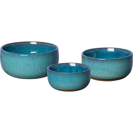 Zen Bowls by Emissary USA in turquoise. Made from unique in a cottage & farmhouse style.