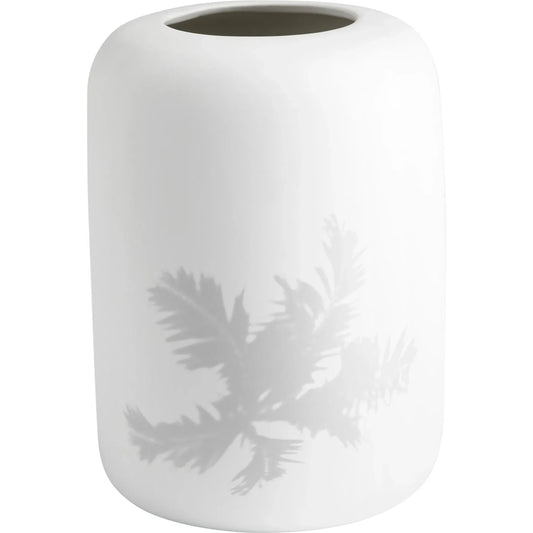 Azraa Vase by Cyan Design in white. Made from ceramic in a modern style.