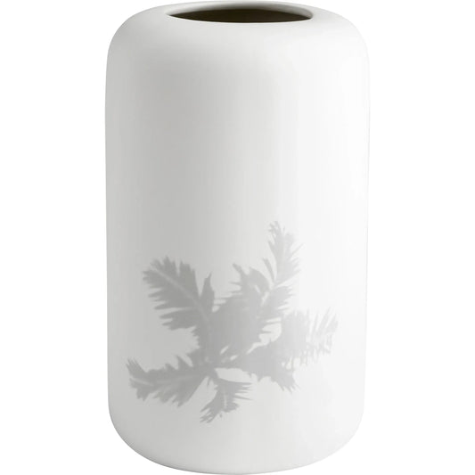 Azraa Vase by Cyan Design in white. Made from ceramic in a modern style.