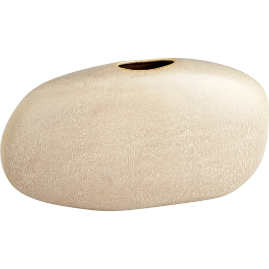 Pebble Vase by Cyan Design in olive glaze. Made from ceramic in a modern style.