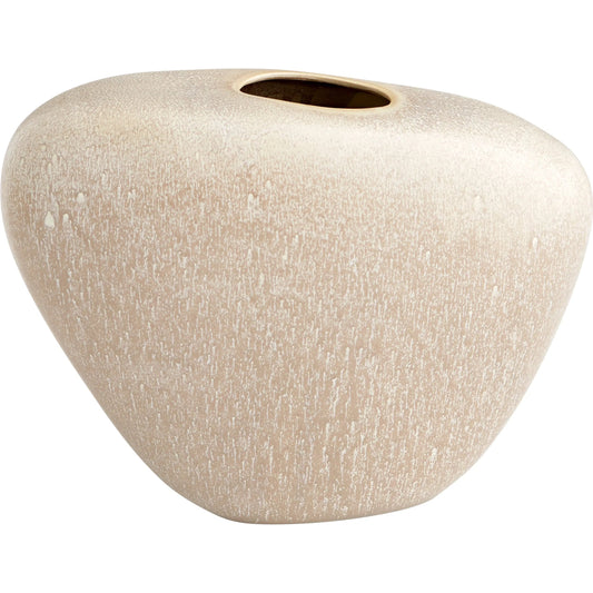 Pebble Vase by Cyan Design in olive glaze. Made from ceramic in a modern style.