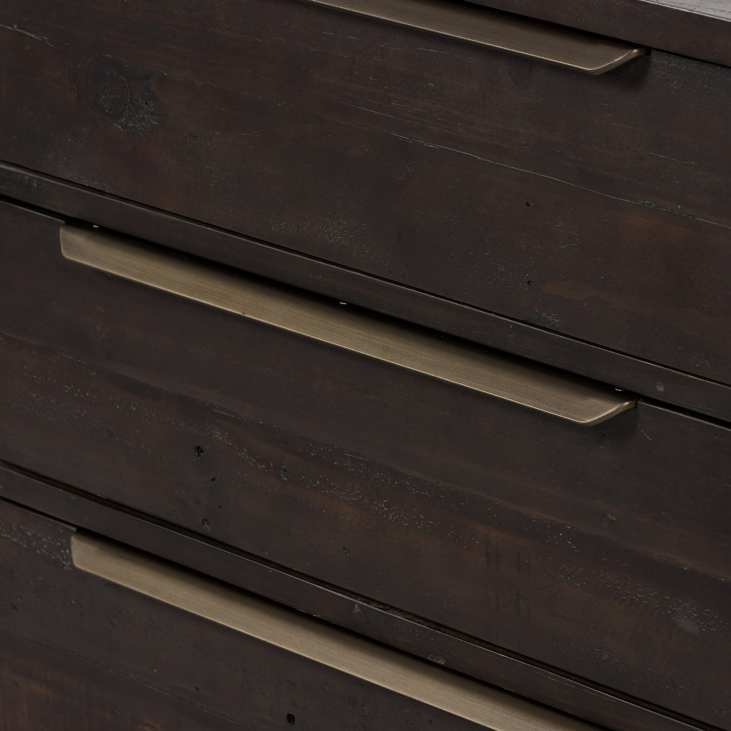 007 SI-1797652 | Additional Silo | Wyeth 3 Drawer Dresser by Four Hands in dark carbon, antique brass. Made from solid reclaimed pine, iron in a modern style.