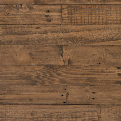 Wyeth 6 Drawer Dresser by Four Hands in dark carbon, antique brass and dark carbon. Made from solid reclaimed pine, iron in a rustic style.
