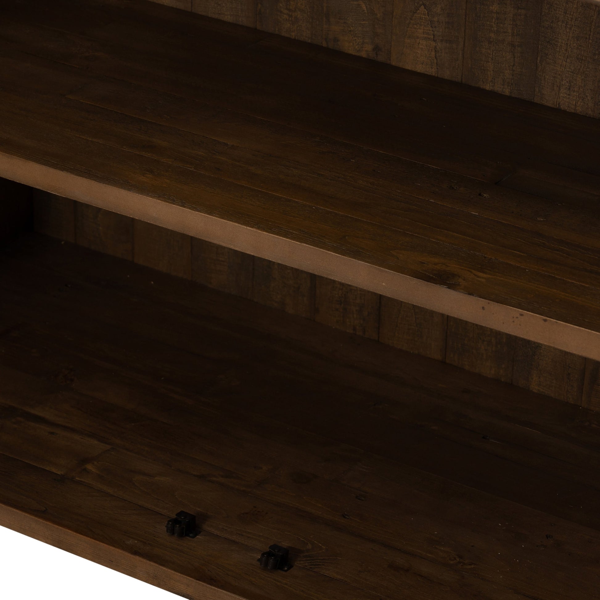 Wyeth Sideboard by Four Hands in dark carbon. Made from solid reclaimed pine, iron in a modern style.