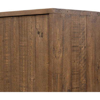 Wyeth Sideboard by Four Hands in dark carbon. Made from solid reclaimed pine, iron in a modern style.