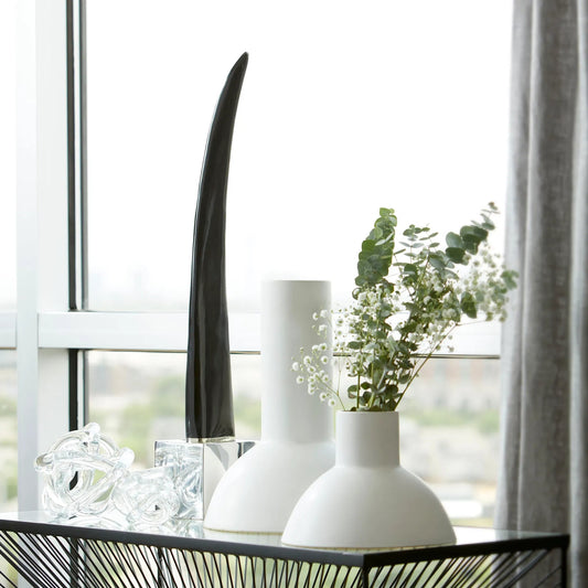 Enchantment Console Table by Cyan Design in graphite. Made from iron, glass in a modern style.