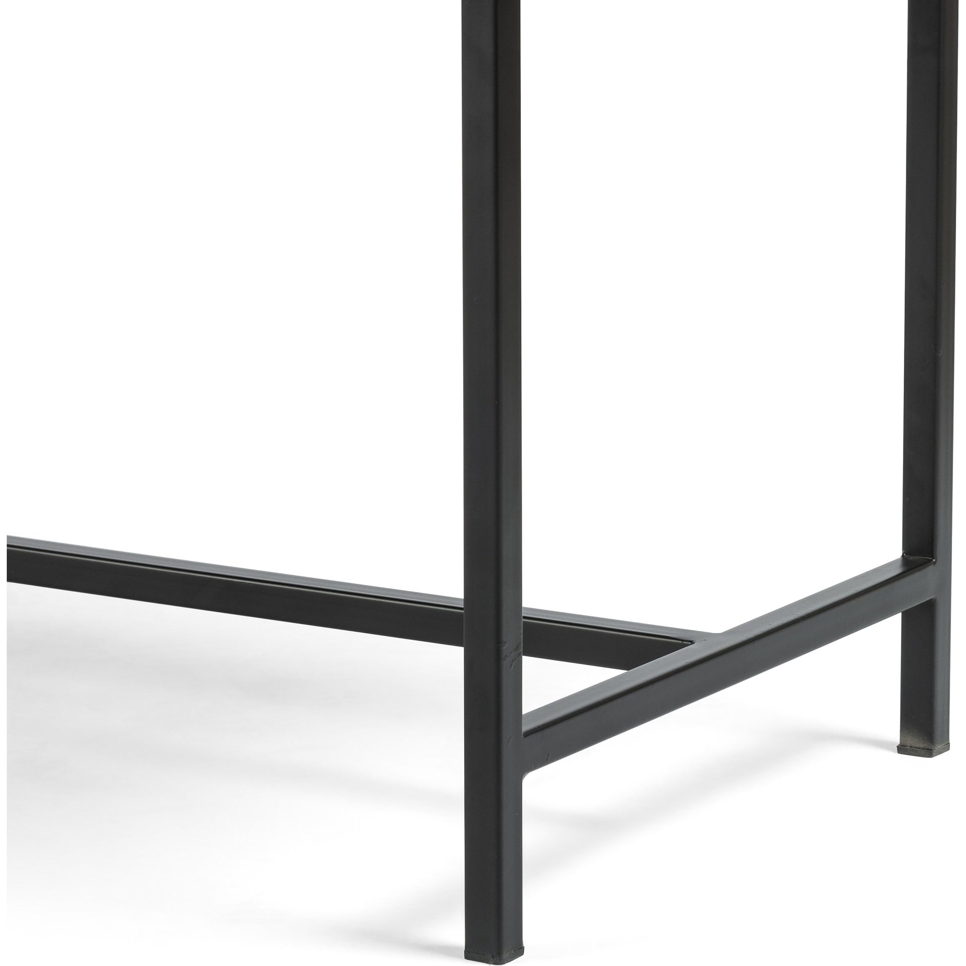 Gabine Accent Bench by Four Hands. Made from top grain leather, iron, solid nettlewood in a modern style.