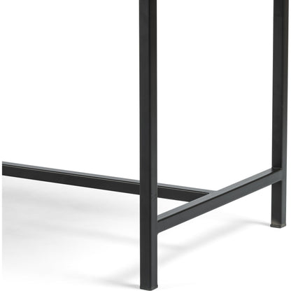 Gabine Accent Bench by Four Hands. Made from top grain leather, iron, solid nettlewood in a modern style.