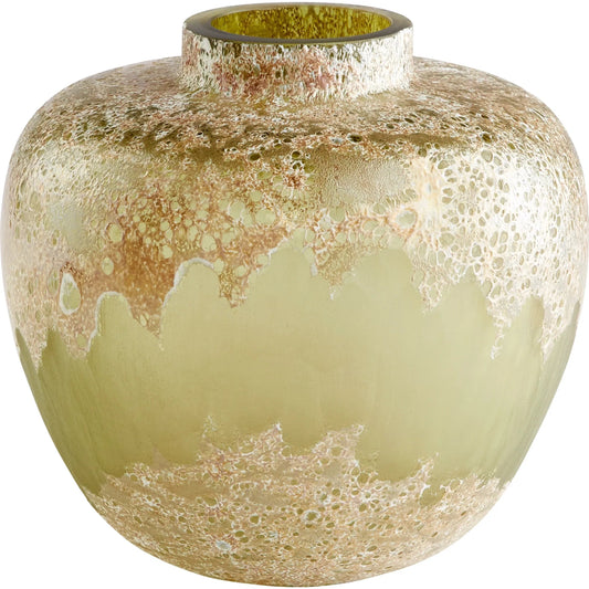 Alkali Vase by Cyan Design in forest stone. Made from glass in a modern style.