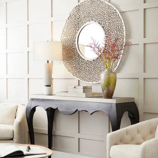 Alkali Vase by Cyan Design in forest stone. Made from glass in a modern style.