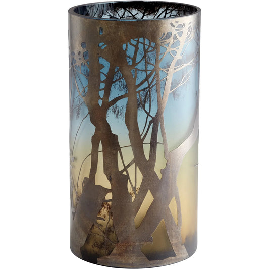 Miombo Vase by Cyan Design in green, blue. Made from glass in a modern style.