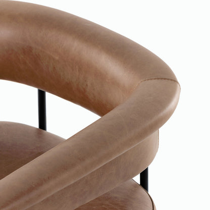 Carrie Bar Stool by Four Hands in matte black. Made from unique in a transitional style.