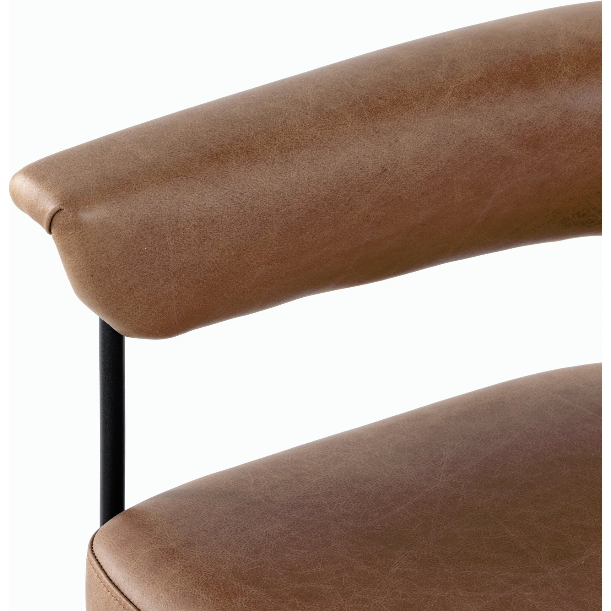 Carrie Bar Stool by Four Hands in matte black. Made from unique in a transitional style.