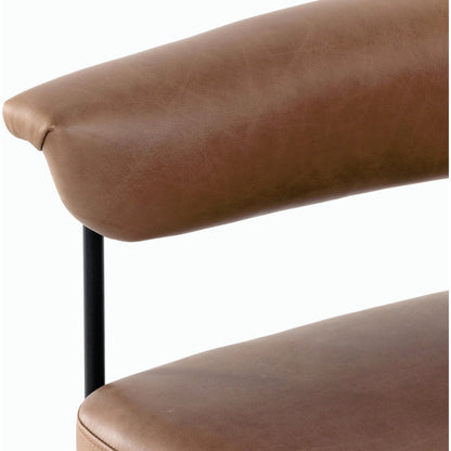Carrie Counter Stool by Four Hands in matte black. Made from unique in a transitional style.