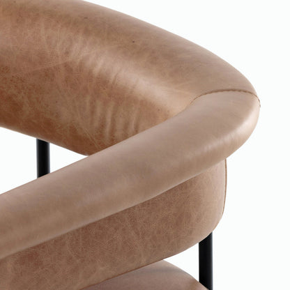 Carrie Counter Stool by Four Hands in matte black. Made from unique in a transitional style.