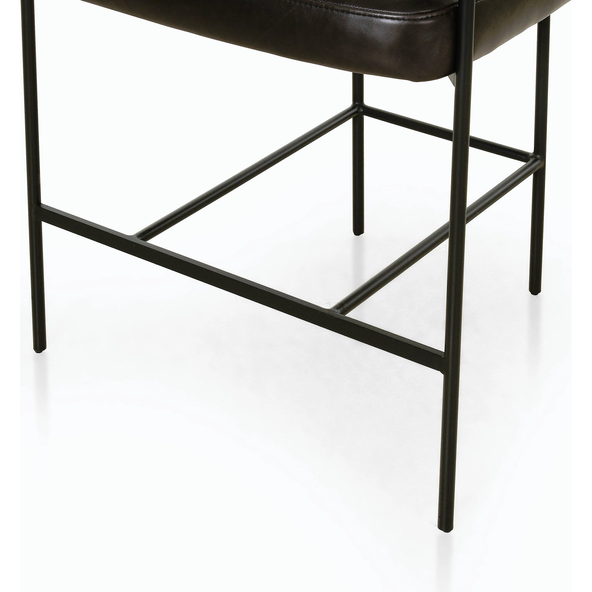Carrie Counter Stool by Four Hands in matte black. Made from unique in a transitional style.