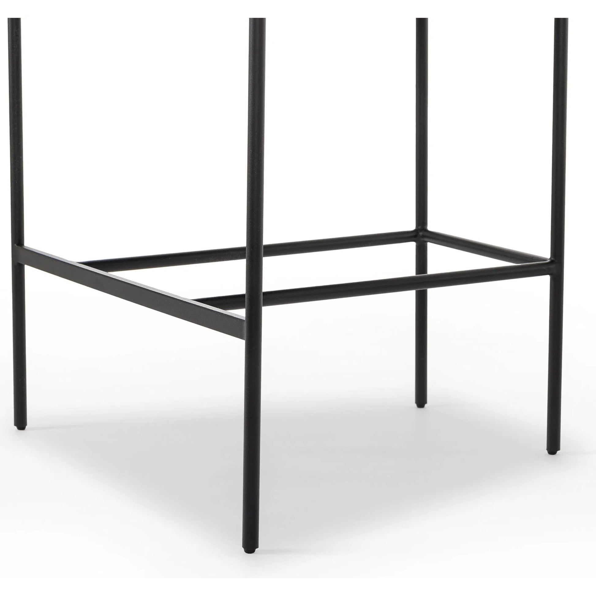 Carrie Counter Stool by Four Hands in matte black. Made from unique in a transitional style.