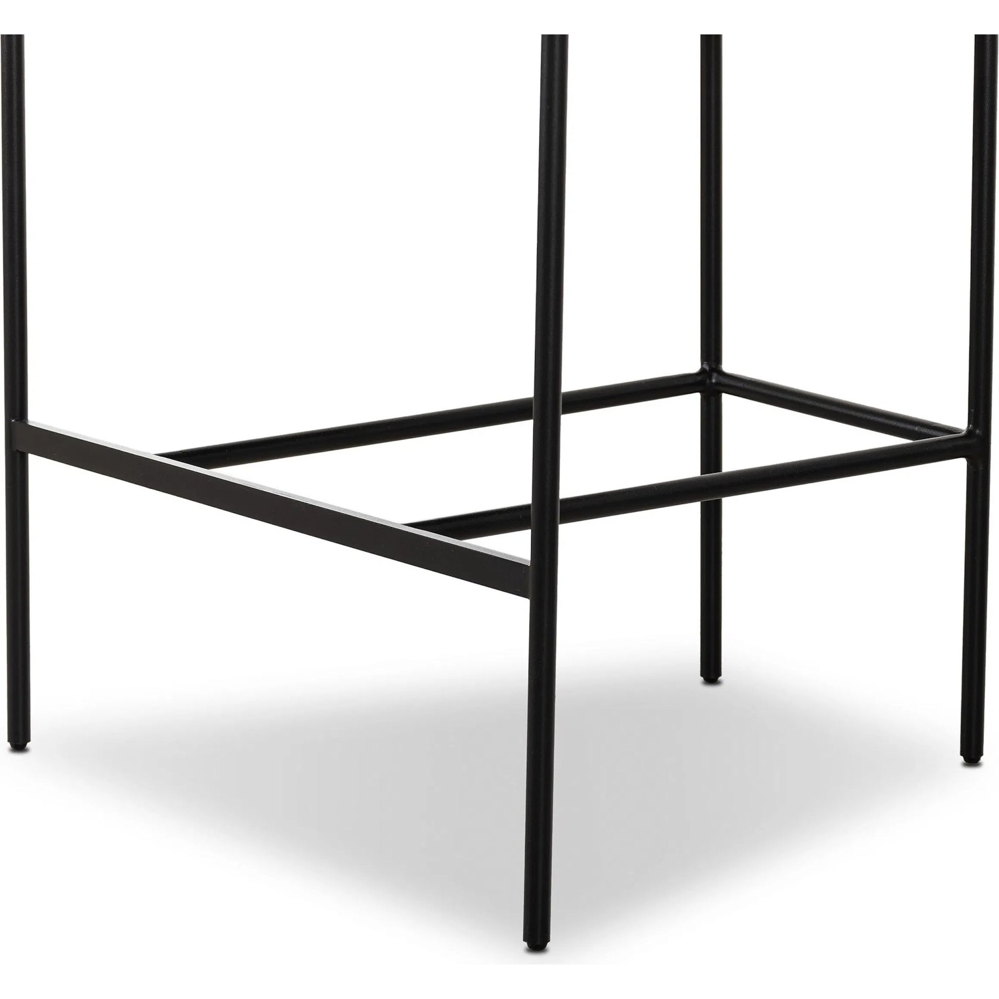 Carrie Counter Stool by Four Hands in matte black. Made from unique in a transitional style.