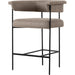 Carrie Counter Stool by Four Hands in matte black. Made from unique in a transitional style.