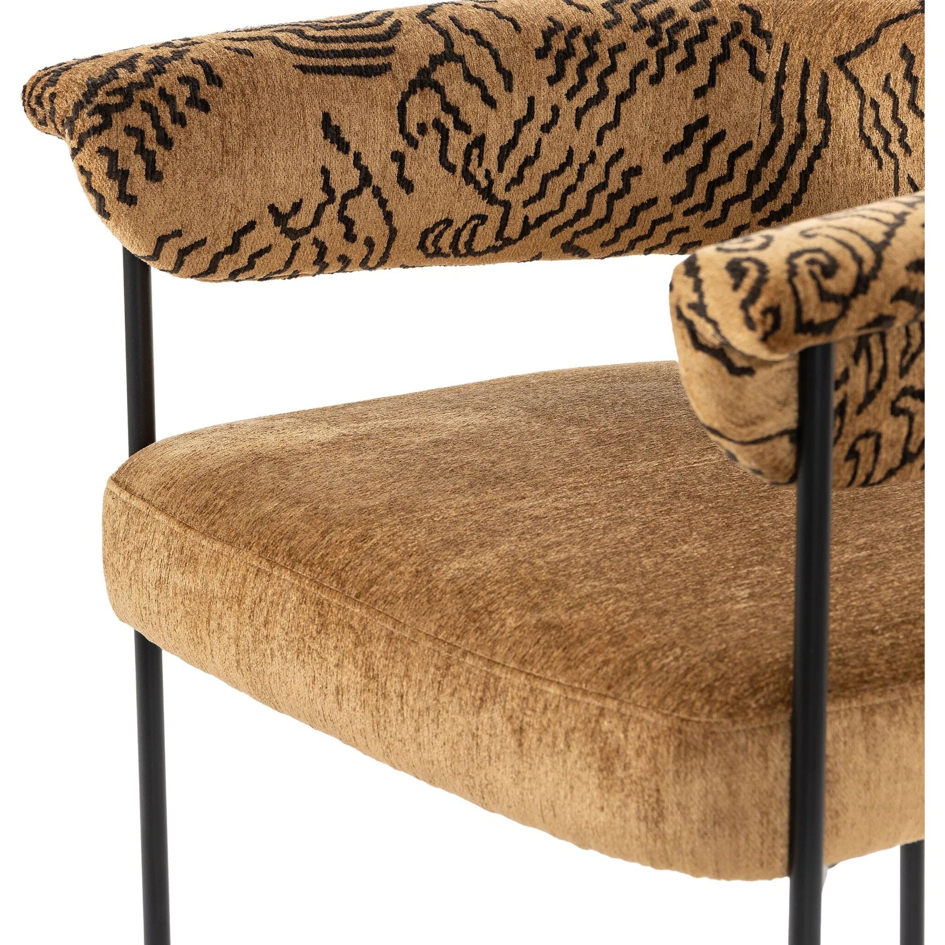 Carrie Dining Chair by Four Hands in sonoma black, matte black. Made from unique in a modern style.