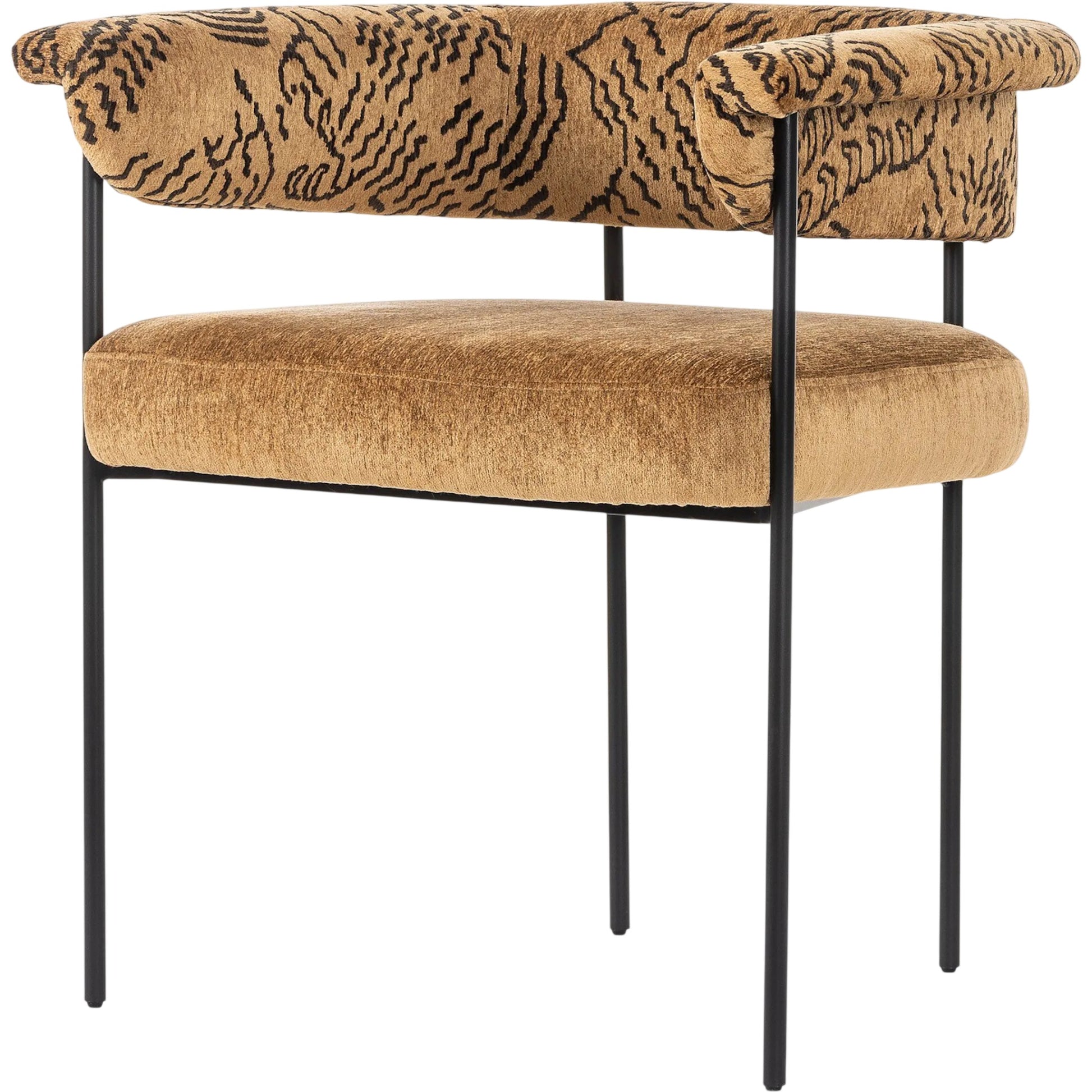 Carrie Dining Chair by Four Hands in sonoma black, matte black. Made from unique in a modern style.