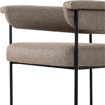 Carrie Dining Chair by Four Hands in sonoma black, matte black. Made from unique in a modern style.